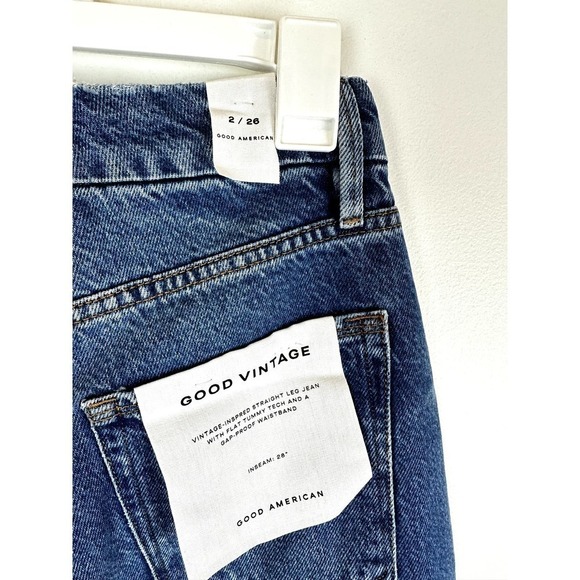 NWT Good American 'Good Vintage" distressed size 2 (26) - Picture 6 of 7